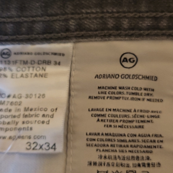 Original AG Jeans, Grey in color, size 32x34 - Picture 3 of 7